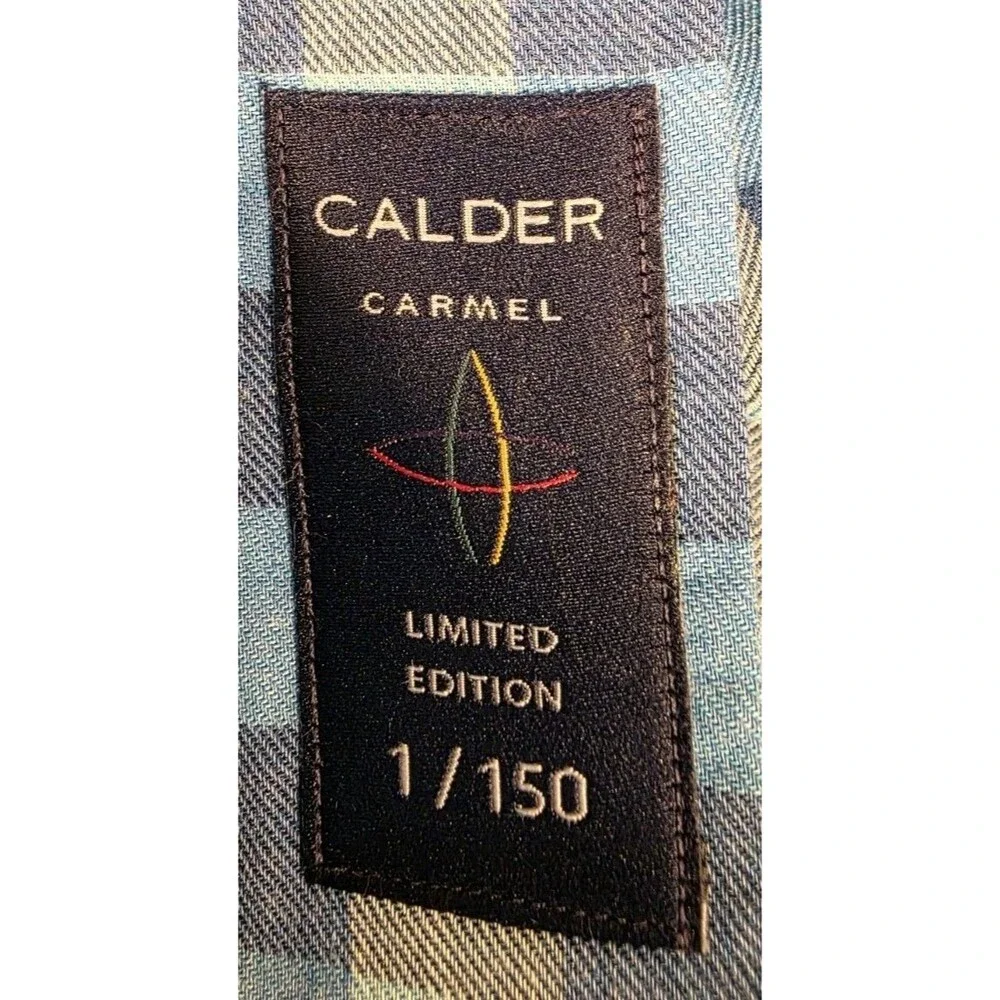 Calder Carmel Shirt Limited Edition 1/150 Mens Large Blue Check Long Sleeve